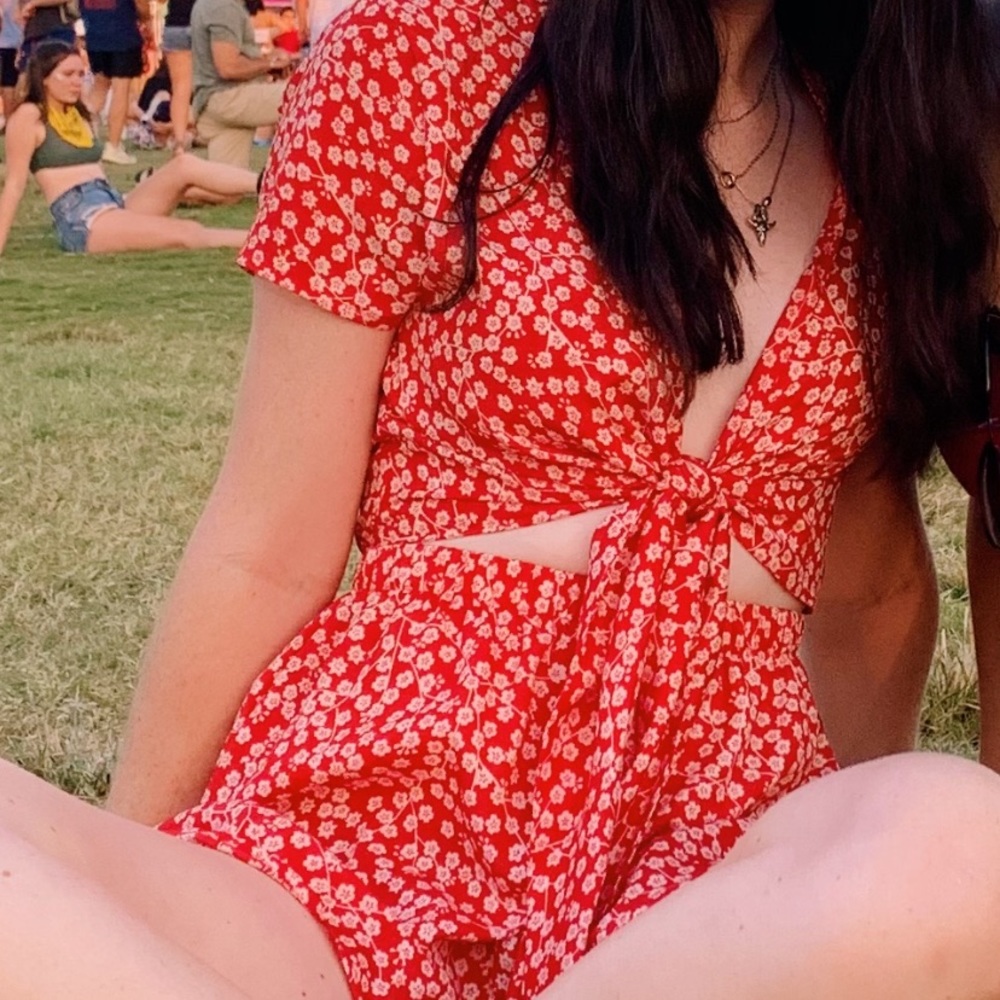 Princess Polly Ragnar Tie Front Romper